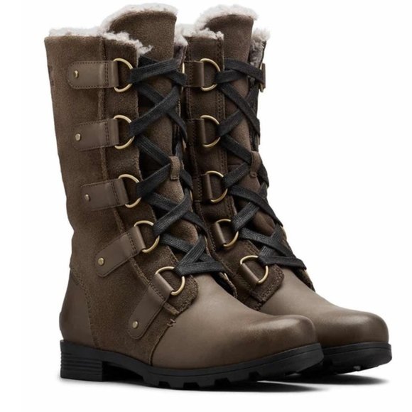 Sorel Shoes - NWB Sorel Women's Emelie Lace Up Mid-Calf Waterproof Leather Boot - Sz 6.5US